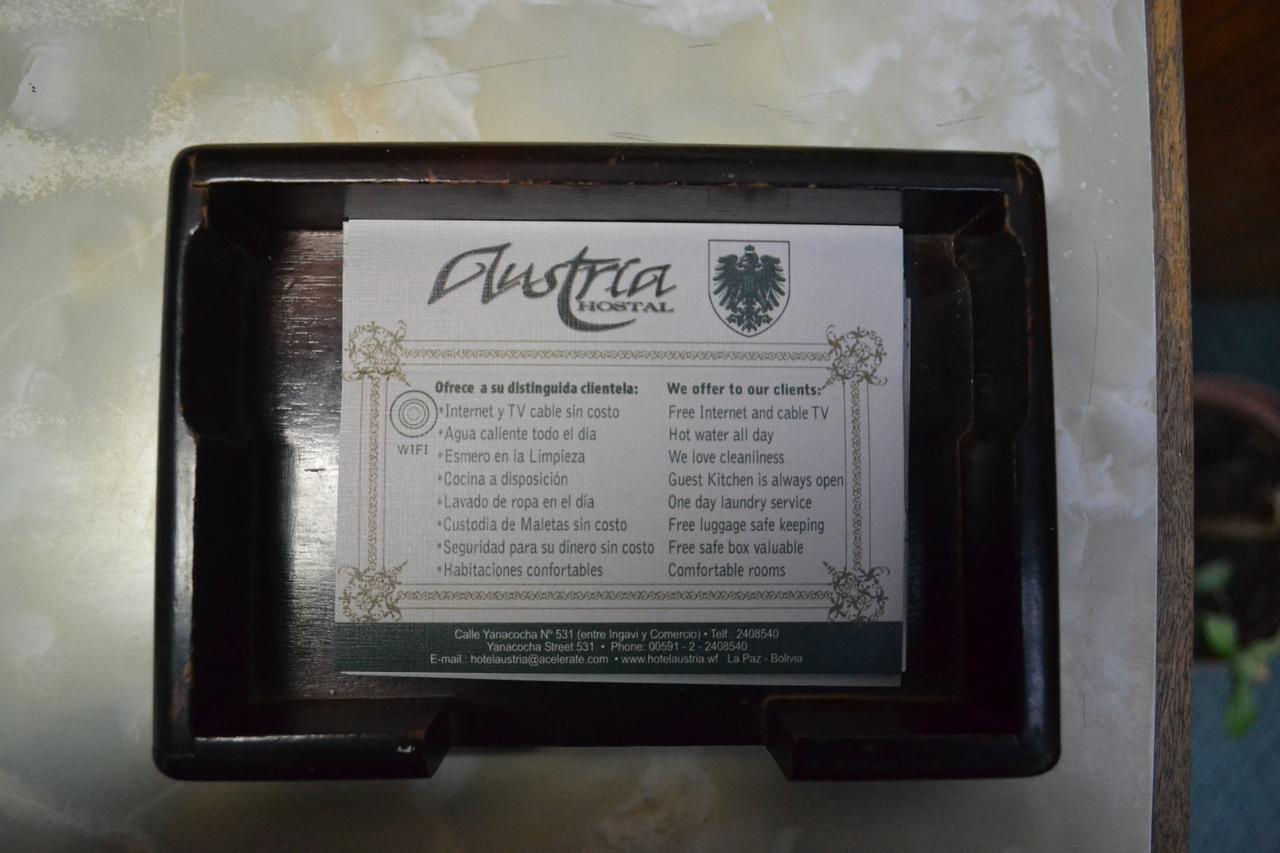Hostal Austria La Paz Bagian luar foto